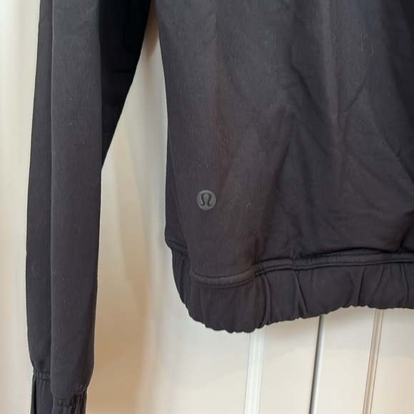 Lululemon Crossover Back Sweater, Black, Size 6 - Picture 6 of 6